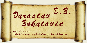 Daroslav Bokalović vizit kartica